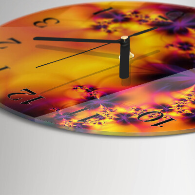 Reloj de pared redondo Flores