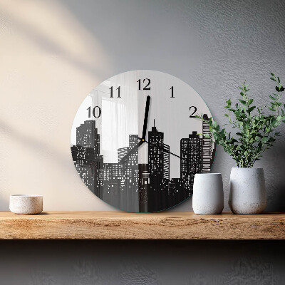 Reloj de pared redondo Edificios