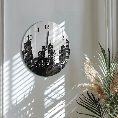 Reloj de pared redondo Edificios