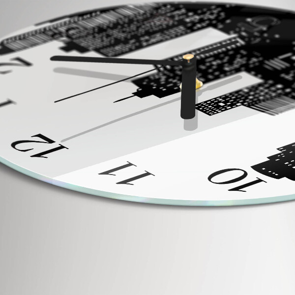 Reloj de pared redondo Edificios