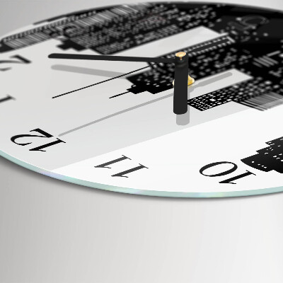 Reloj de pared redondo Edificios