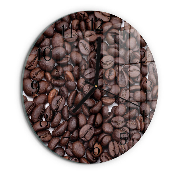 Reloj de pared redondo Granos de café