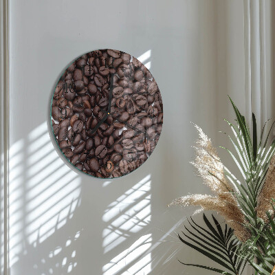 Reloj de pared redondo Granos de café
