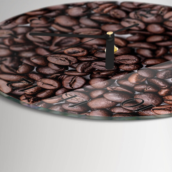 Reloj de pared redondo Granos de café