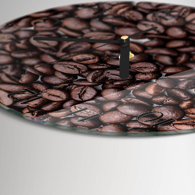 Reloj de pared redondo Granos de café