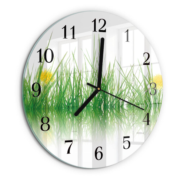 Reloj de pared redondo Césped
