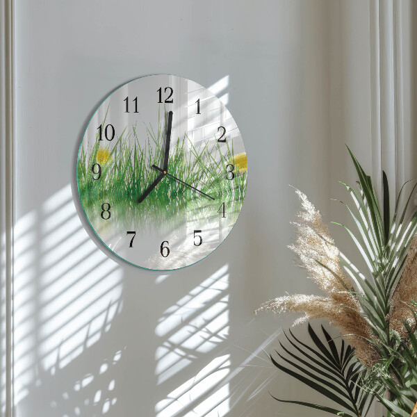 Reloj de pared redondo Césped