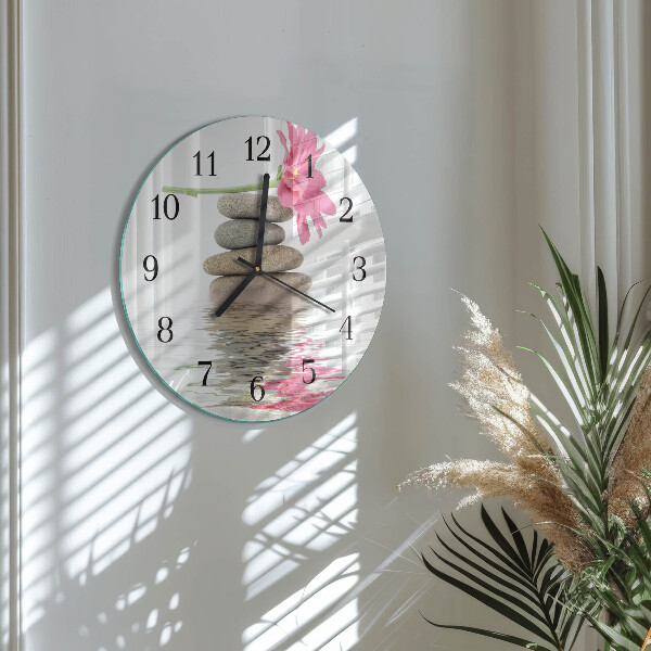 Reloj de pared redondo Piedras