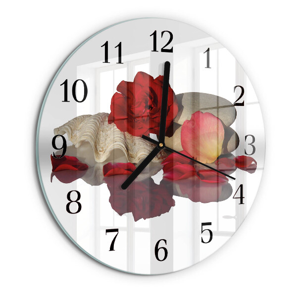 Reloj de pared redondo Rose Bowl