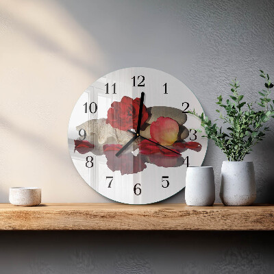 Reloj de pared redondo Rose Bowl