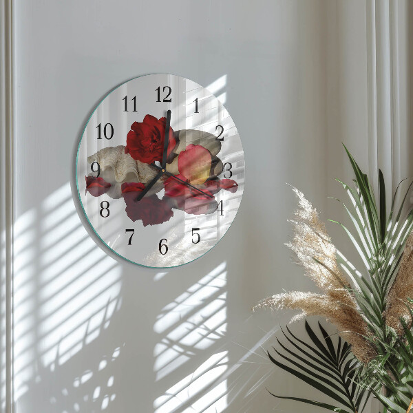 Reloj de pared redondo Rose Bowl