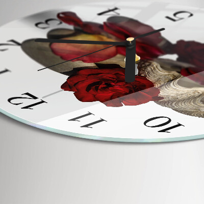 Reloj de pared redondo Rose Bowl