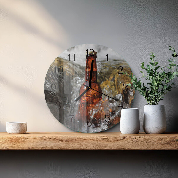 Reloj de pared redondo Cerveza