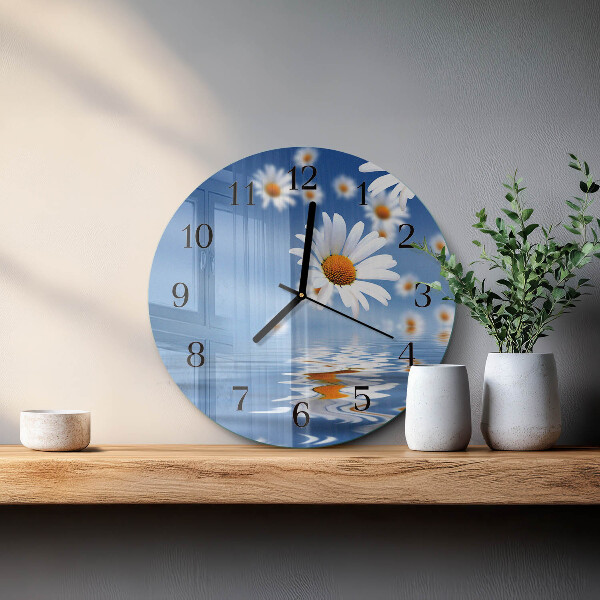Reloj de pared redondo Flor