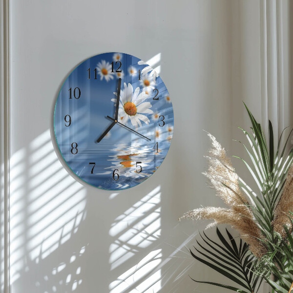 Reloj de pared redondo Flor