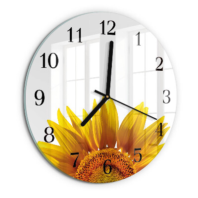 Reloj de pared redondo Flor