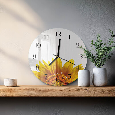Reloj de pared redondo Flor