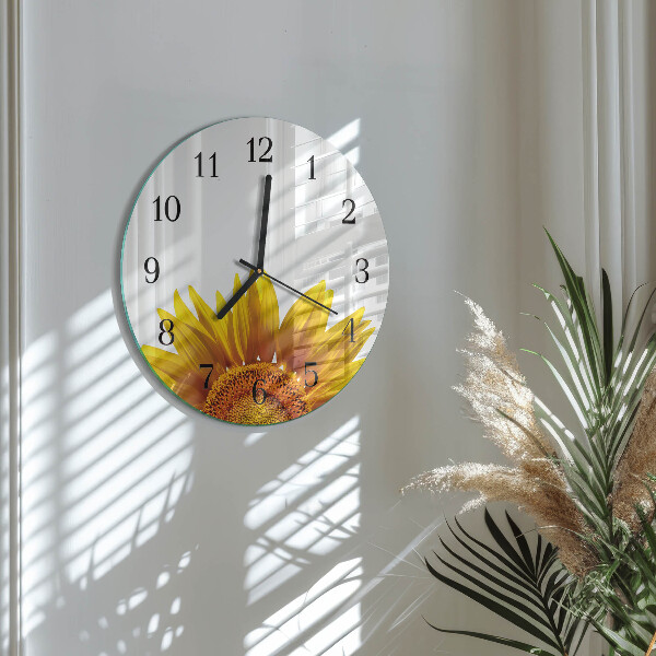 Reloj de pared redondo Flor