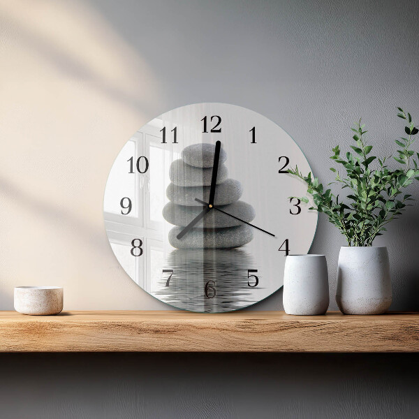 Reloj de pared redondo Piedras