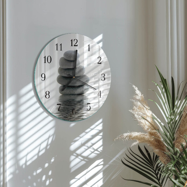 Reloj de pared redondo Piedras