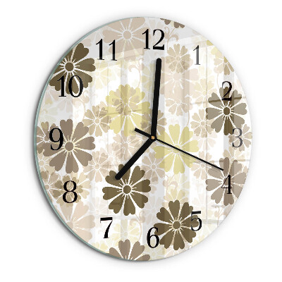 Reloj de pared redondo Arte floral