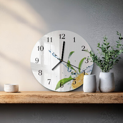 Reloj de pared redondo Cítrico