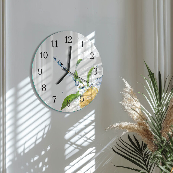 Reloj de pared redondo Cítrico