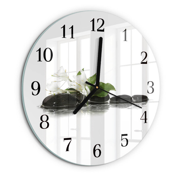 Reloj de pared redondo Piedras zen