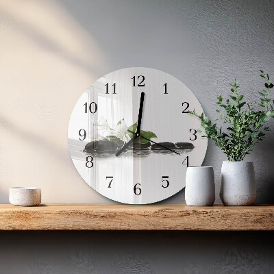 Reloj de pared redondo Piedras zen