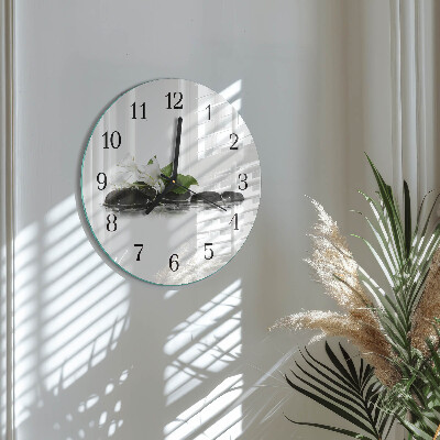 Reloj de pared redondo Piedras zen