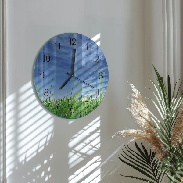 Reloj de pared redondo Césped