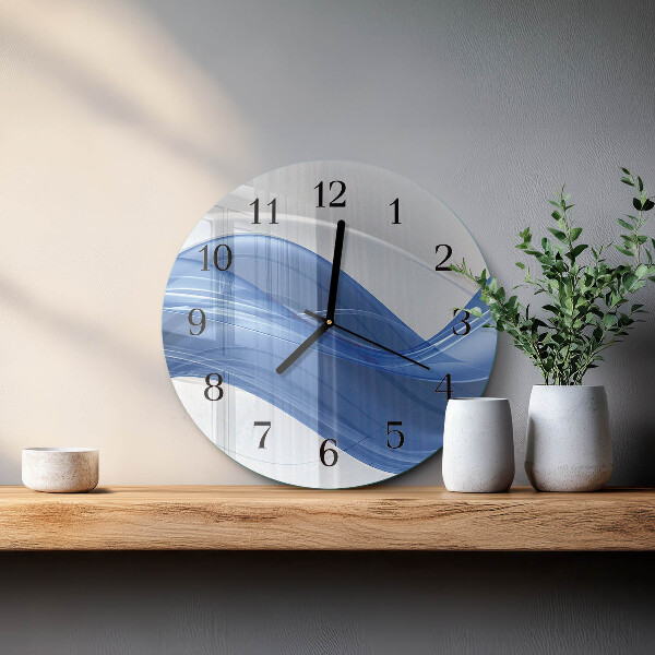 Reloj de pared redondo Líneas abstractas