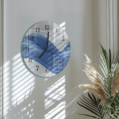 Reloj de pared redondo Líneas abstractas