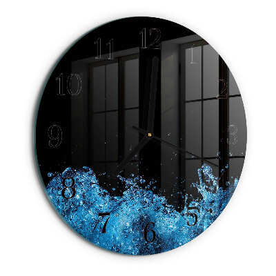 Reloj de pared redondo Agua