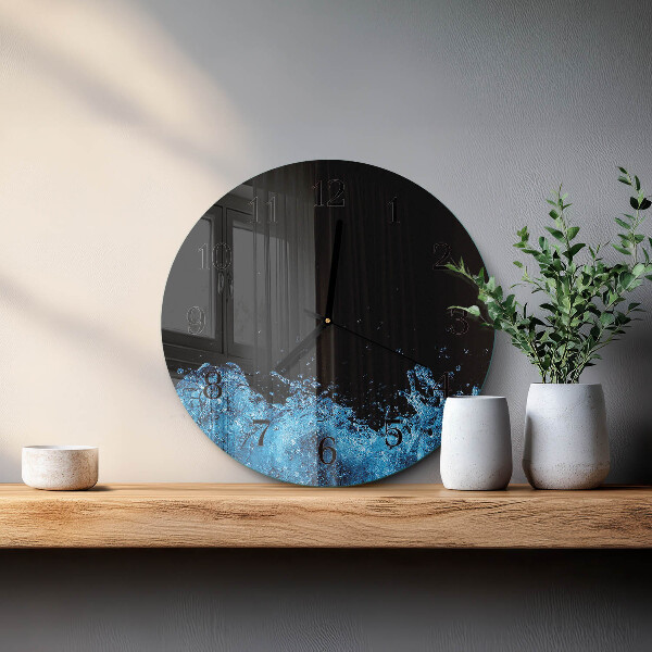 Reloj de pared redondo Agua