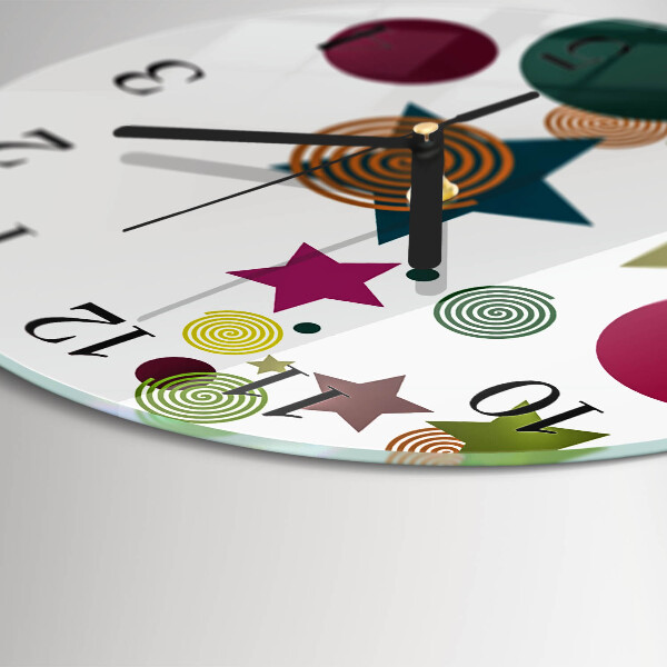 Reloj de pared redondo Estrellas