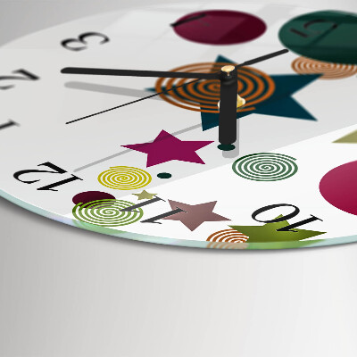 Reloj de pared redondo Estrellas