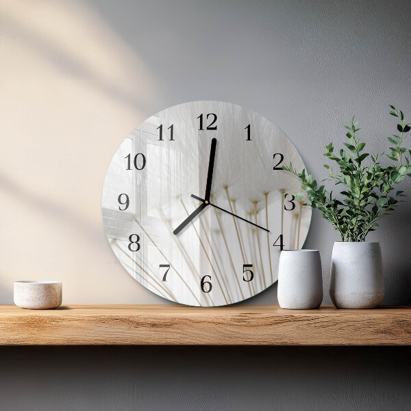 Reloj de pared redondo Diente de león