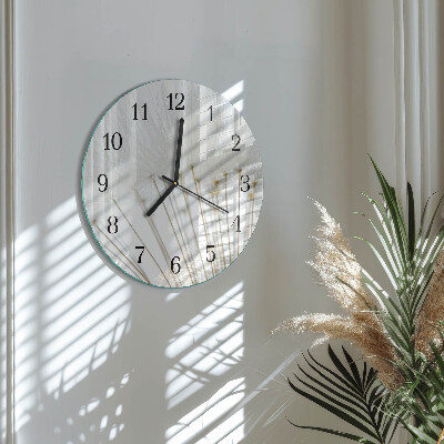 Reloj de pared redondo Diente de león