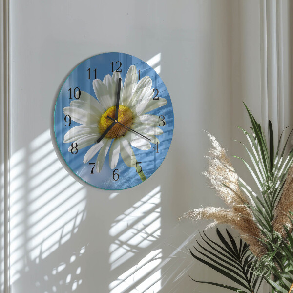 Reloj de pared redondo Flor
