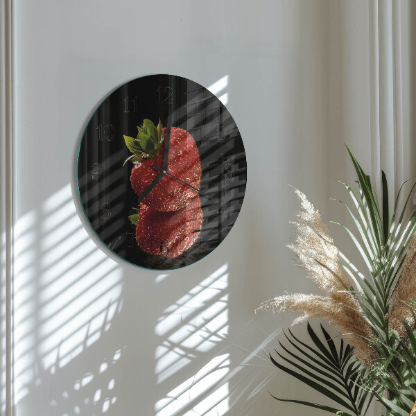 Reloj de pared redondo Fresa