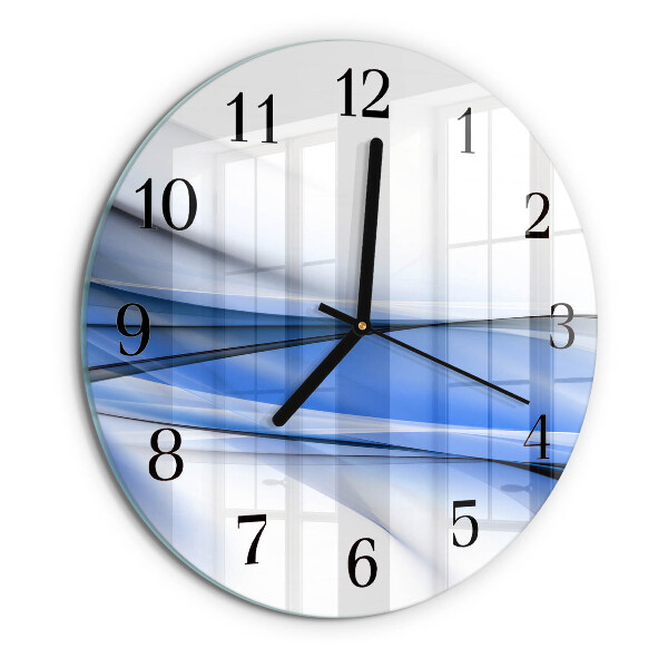 Reloj de pared redondo Líneas abstractas
