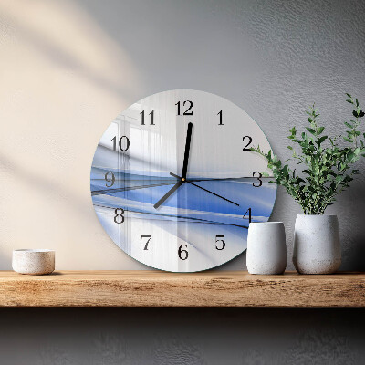 Reloj de pared redondo Líneas abstractas