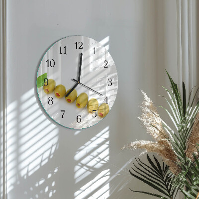 Reloj de pared redondo Aceitunas