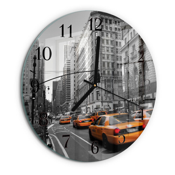 Reloj de pared redondo Taxi de Nueva York