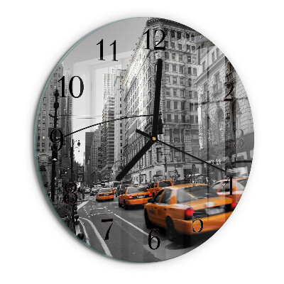 Reloj de pared redondo Taxi de Nueva York