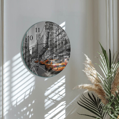 Reloj de pared redondo Taxi de Nueva York