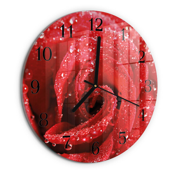 Reloj de pared redondo Rosa