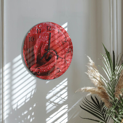 Reloj de pared redondo Rosa