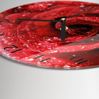 Reloj de pared redondo Rosa